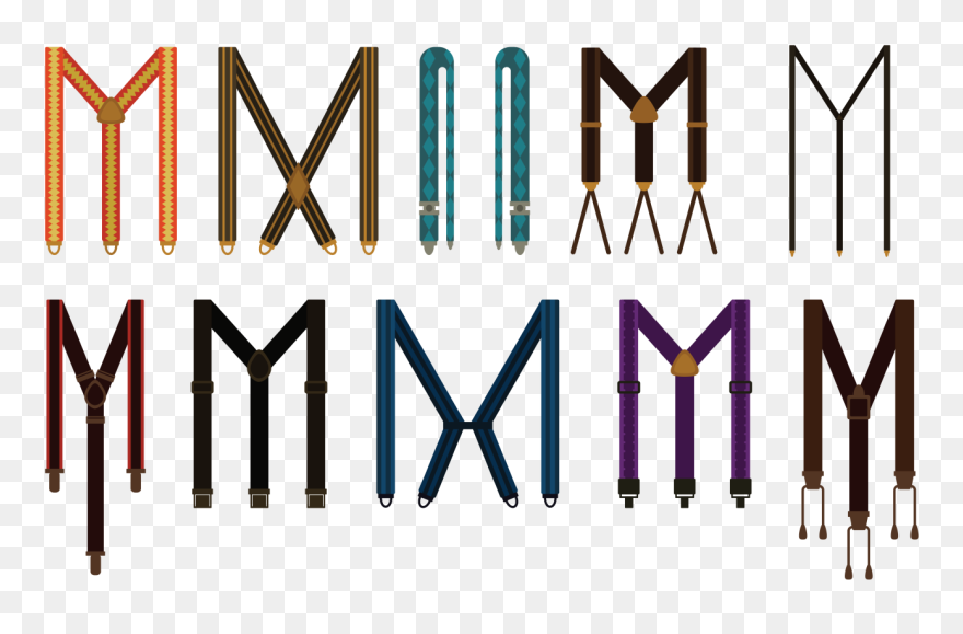 Hosenträger Vektor - Vector Suspenders Clipart