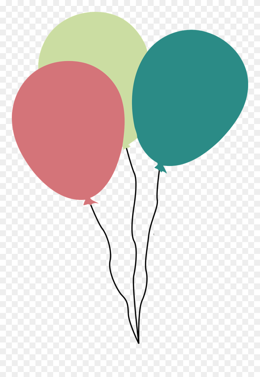 Vektor Balon Ulang Tahun Png Clipart