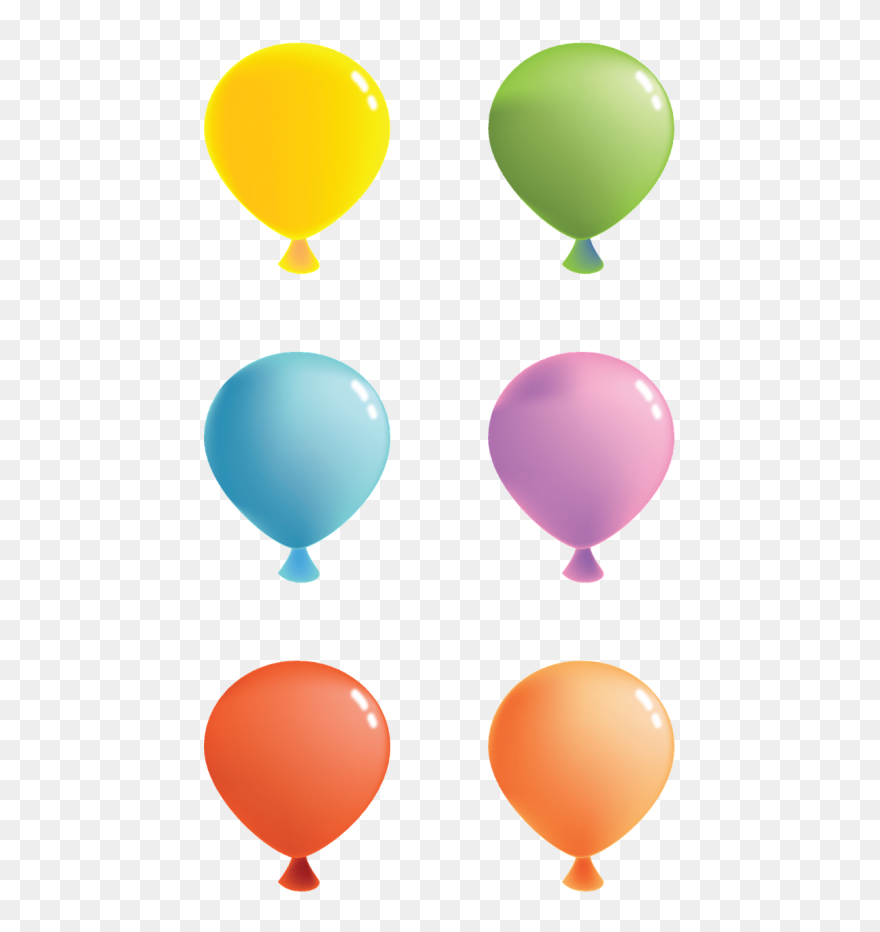 Balloon Color Birthday - Birthday Clipart