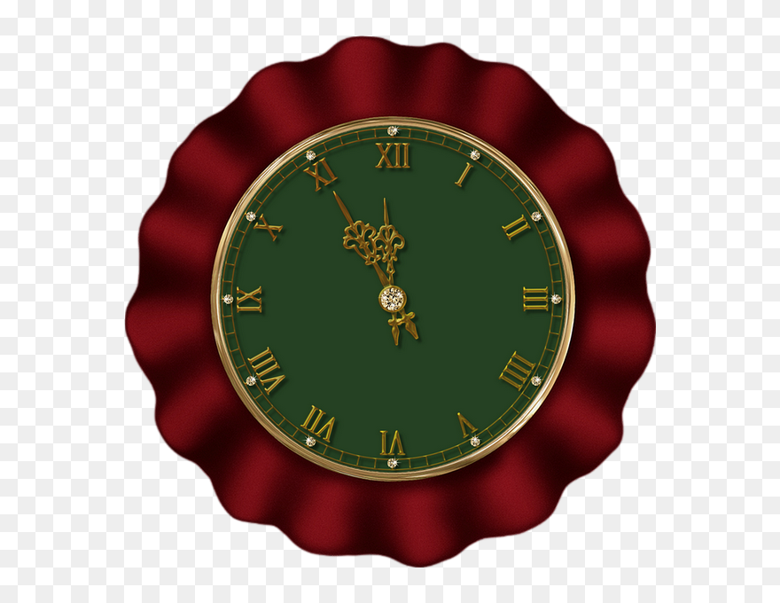 Réveillon, Horloge Png, Pendule New Year"s Clock Clipart - Clock Transparent Png
