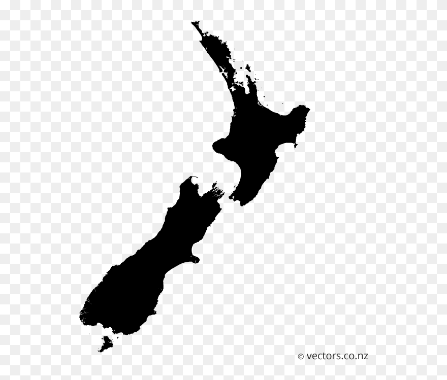 Fox Glacier Nz Map Clipart