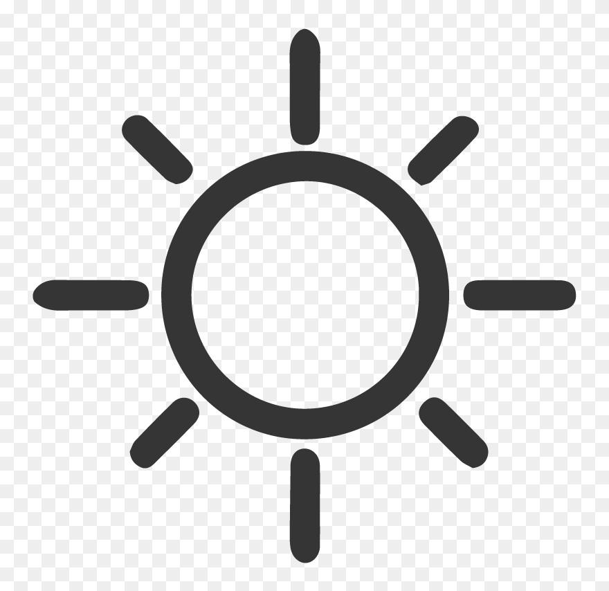 Transparent Clipart Rahmen Kostenlos Windows - Outline Of A Sun Png