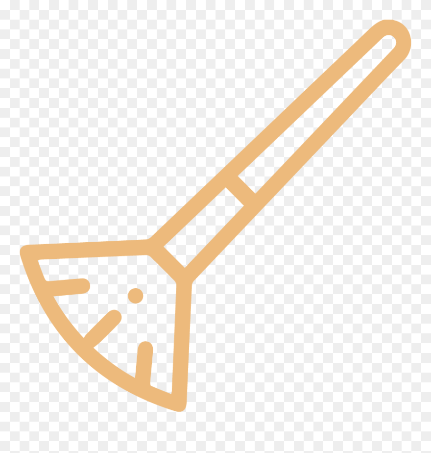 Paint Brush Line Icon Clipart