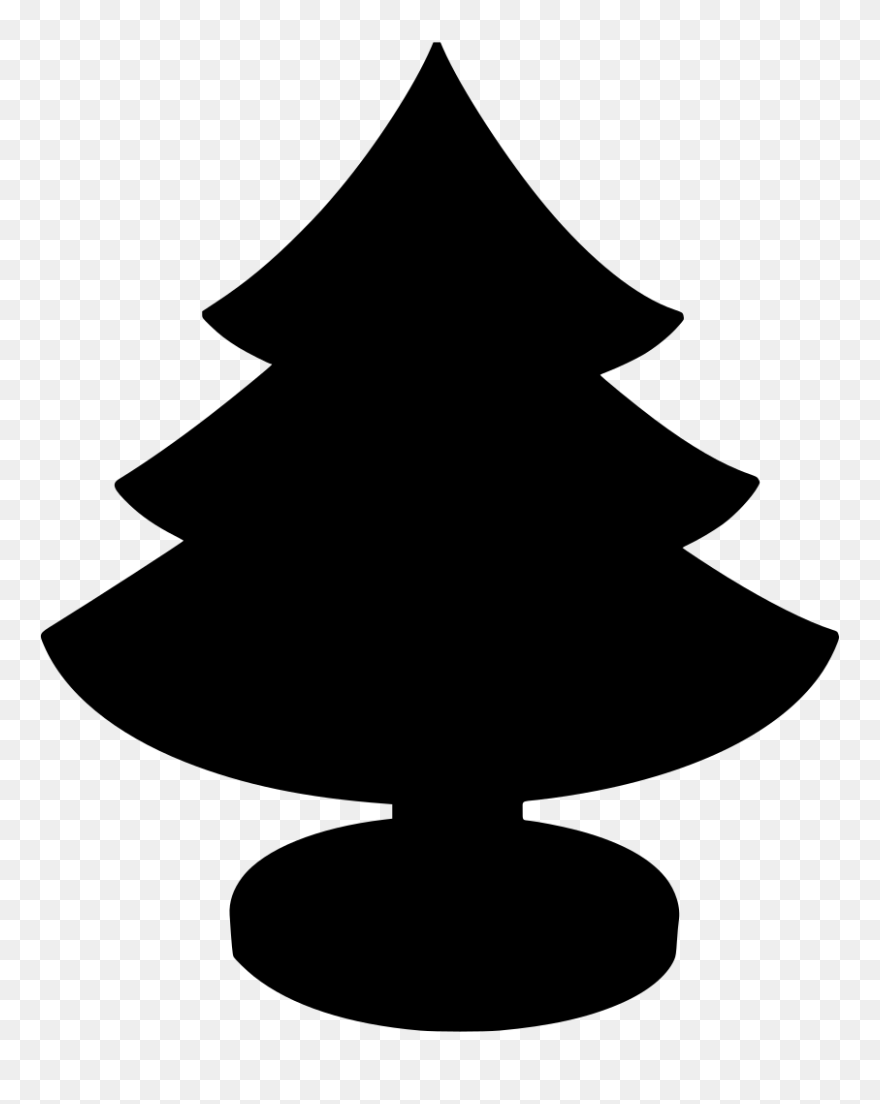Christmas Tree Silhouette Small Clipart