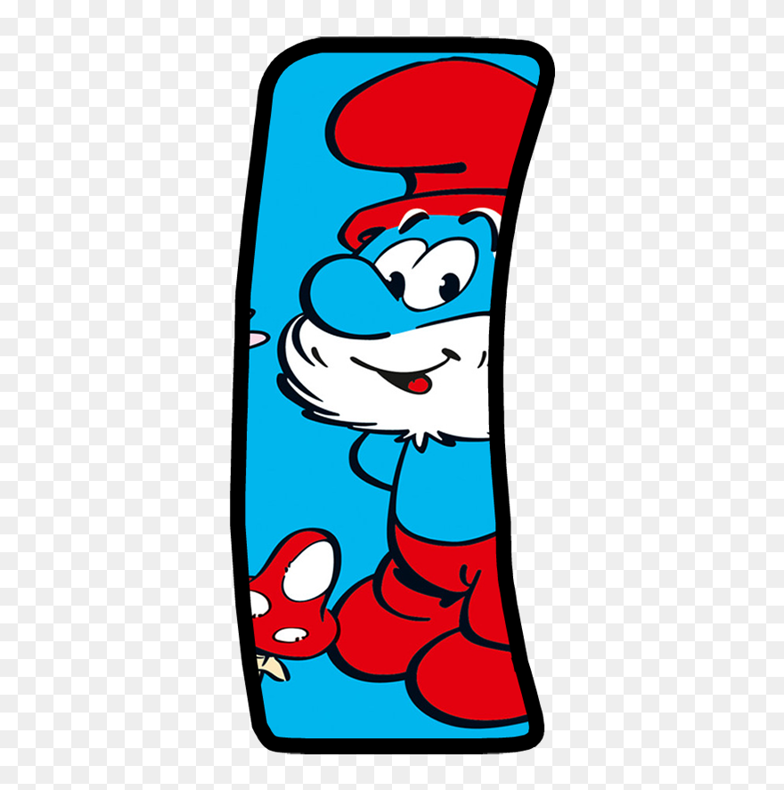 Smurf Alphabet Buchstabe P Clipart