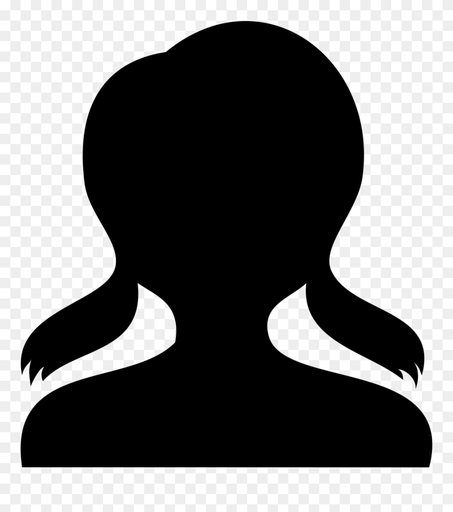 Silhouette Clip Art Black Neck - Png Download