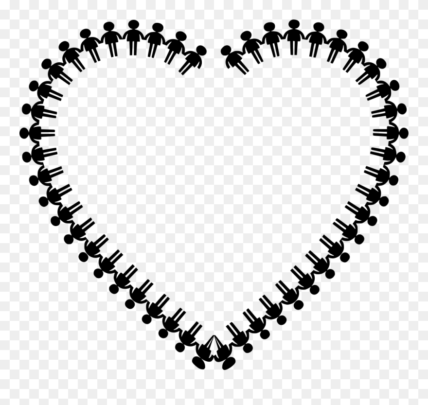 Heart Made Up Of People Clipart