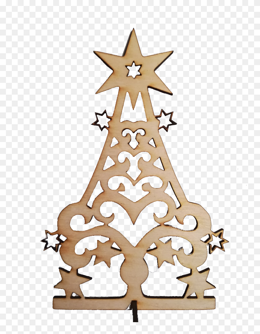 Ozdoby Świąteczne Z Sklejki Choinki Clipart