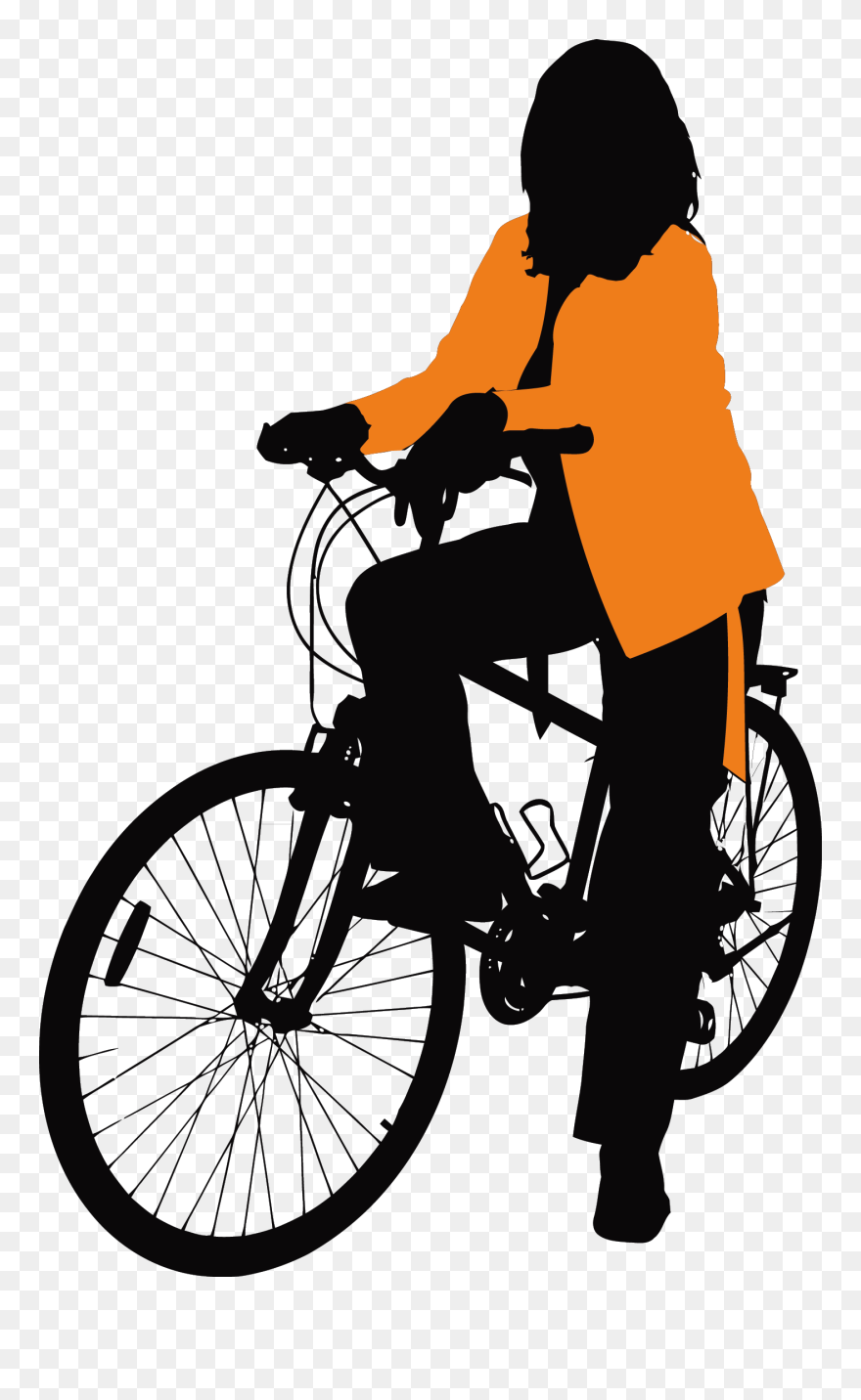 Bicycle Euclidean Vector Illustration - Bicycle Vector Clipart