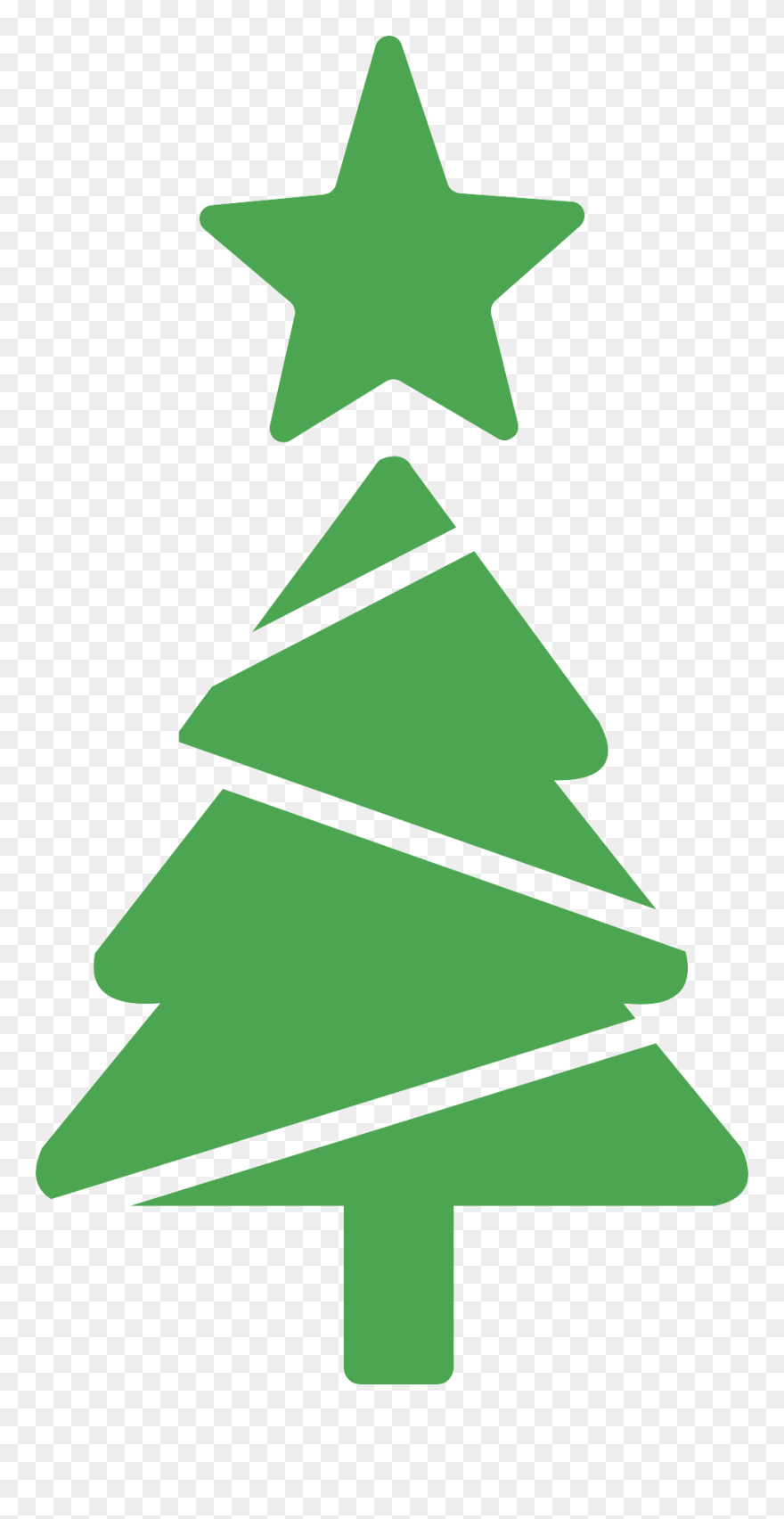Arbol De Navidad Minimalista Vector Clipart
