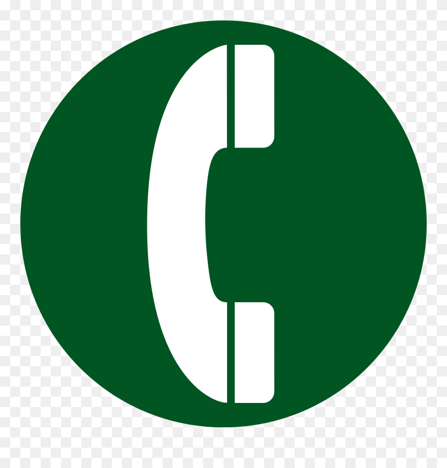 Green Phone Svg Clip Arts - Phone Icon Dark Green - Png Download