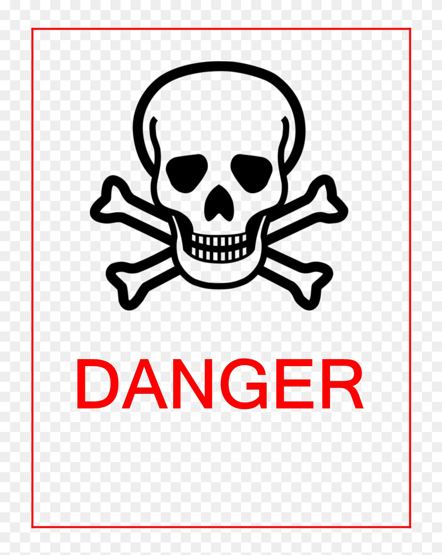 Download Danger Sign Image Free Clipart Hq Hq Png Image - White Skull And Crossbones Png Transparent Png