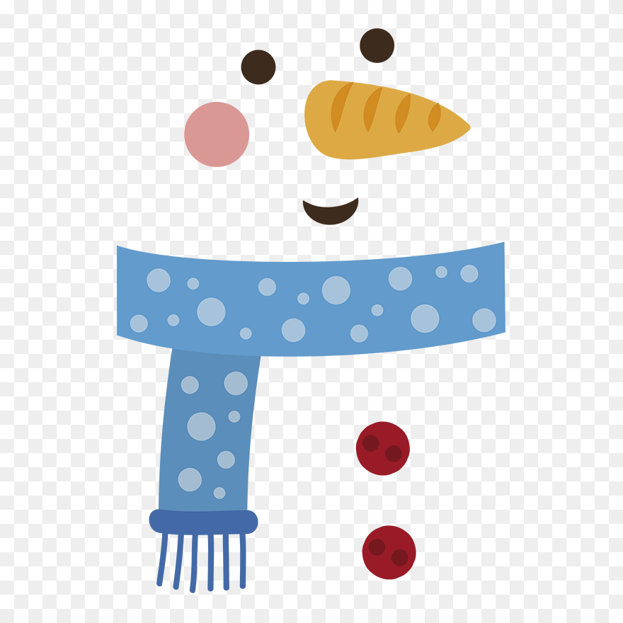 Naklejka Na Lodówkę Bałwanek - Sticker Noël Clipart