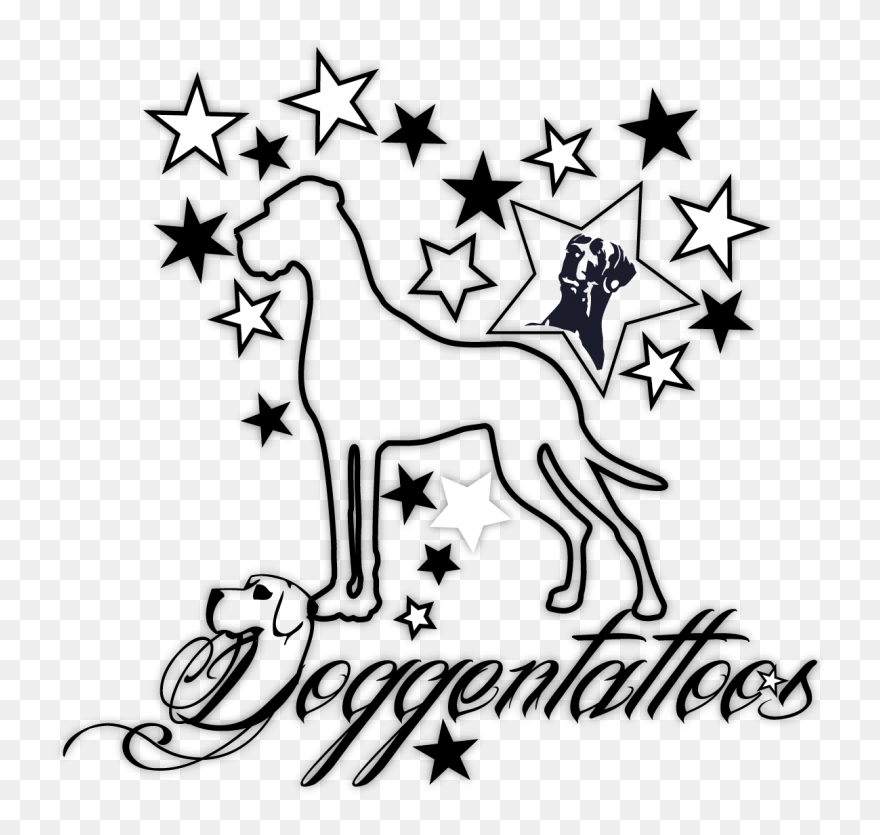 Great Dane Tattoo Canidae Line Art Clip Art - Ciate Everyday Vacay Coconut Setting Powder - Png Download