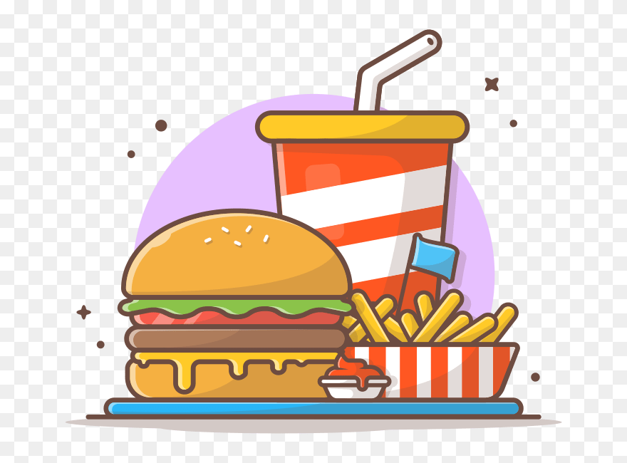 Cross Selling - Burger Meal Icon Clipart