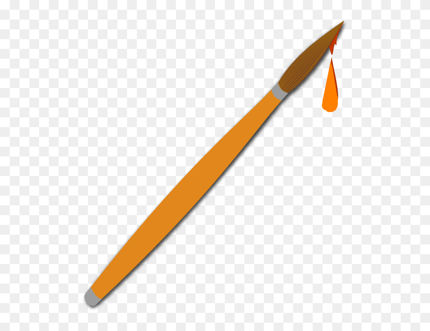 Thin Paint Brush Clipart - Png Download