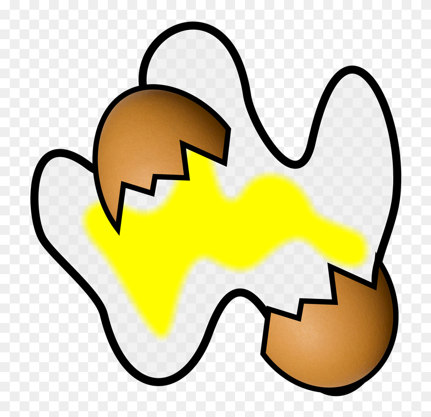 Splat Transparent Custard - Egg Splat Clipart - Png Download
