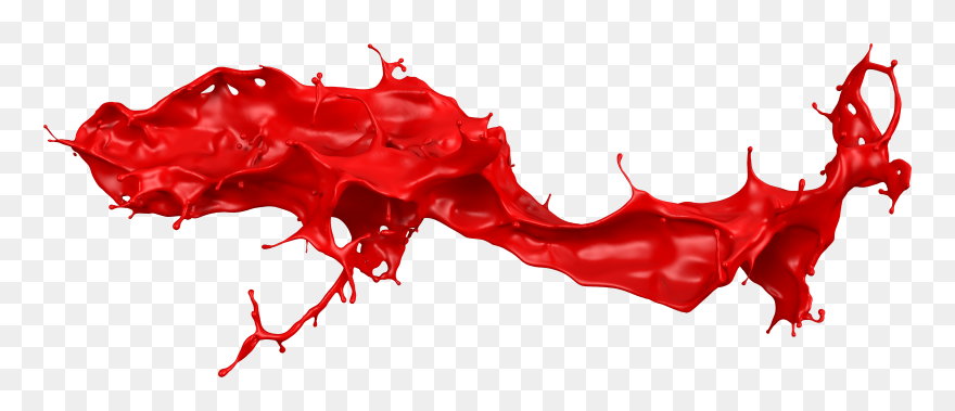 Paint Ink Brush - Red Paint Splash Png Clipart