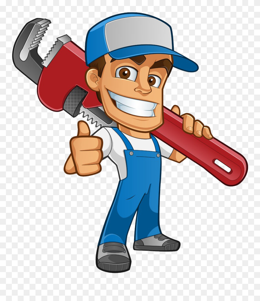Plumbers On Call - Plumber Cartoon Clipart