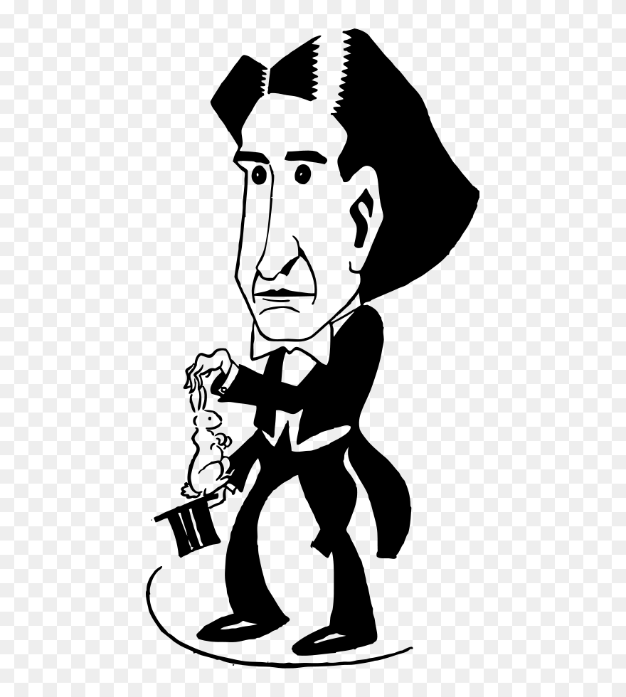 Magician Howard Thurston 2 Svg Clip Arts - Imagenes De Magos En Caricatura - Png Download