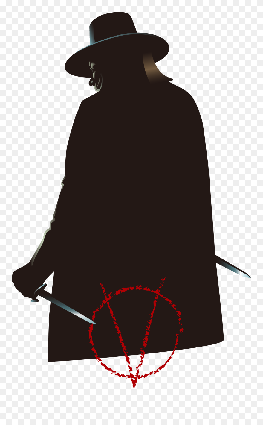 Vector Wearing A Hat Mysterious Man Png Download Clipart