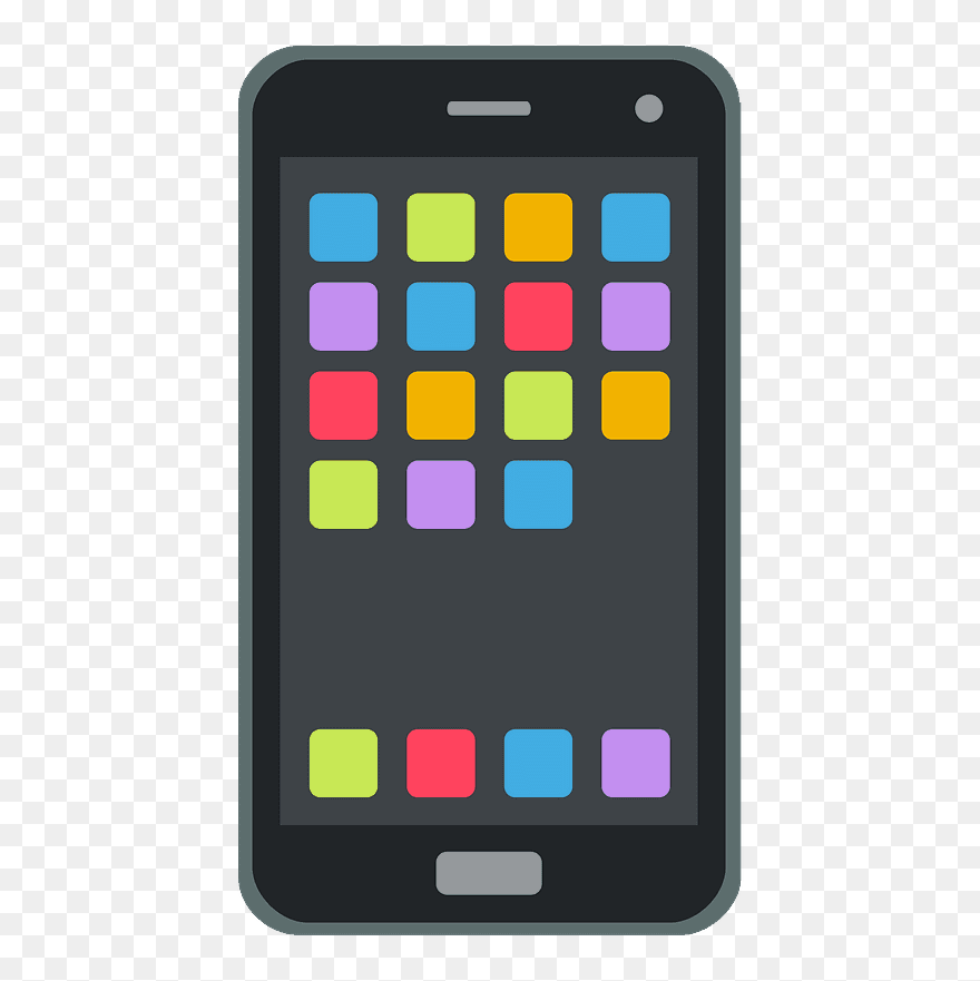 Mobile Phone Emoji Clipart - Cell Phone Emoji Png Transparent Png