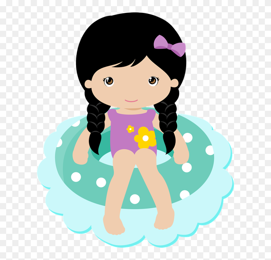 Girls Pool Party Png Clipart