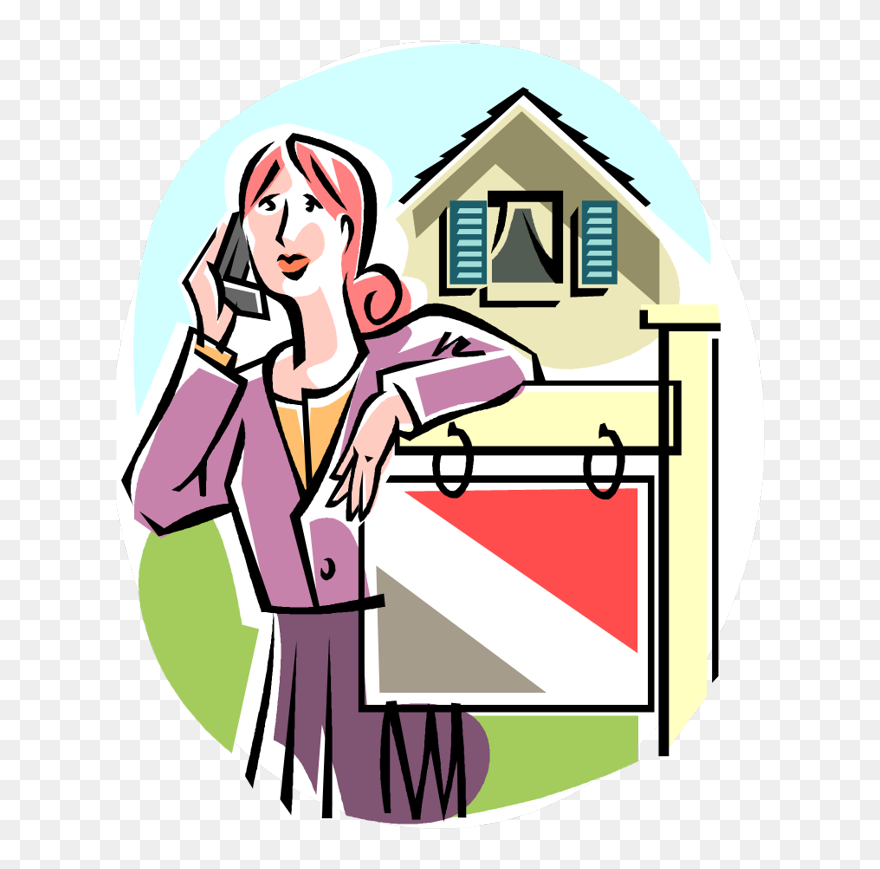 When Do You Put Up An Under Contract Sign - Realtors Clipart - Png Download