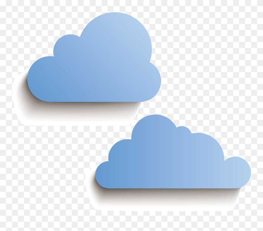 Blue Clouds Png Download - Transparent Paper Cloud Png Clipart