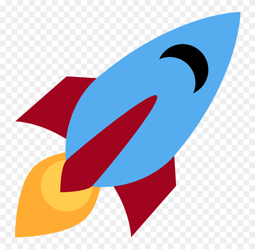 Rocket Emoji Clipart - Emoticon Cohete - Png Download