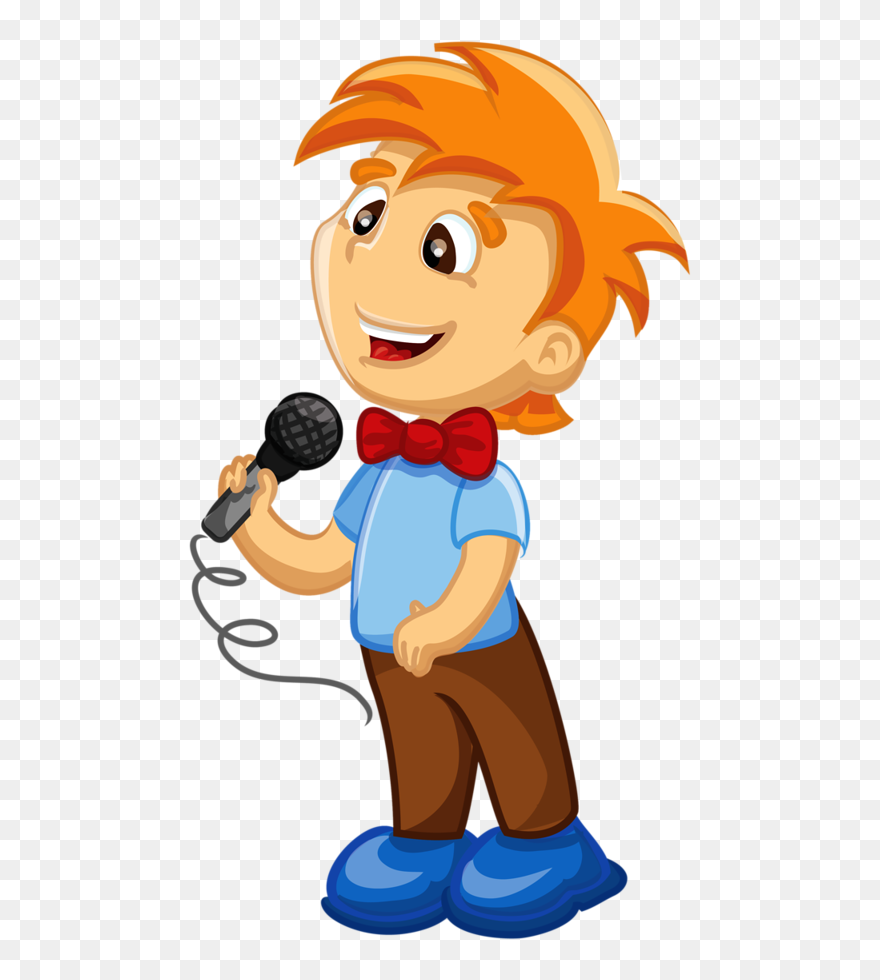 Pioneer Clipart Communities - Boy With Microphone Clipart - Png Download