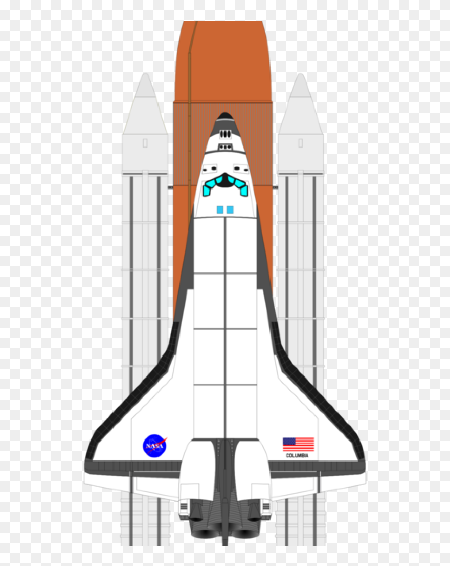 Space Shuttle Clip Art Free Shuttle Vector Spacecraft - Cartoon Nasa Space Shuttle - Png Download