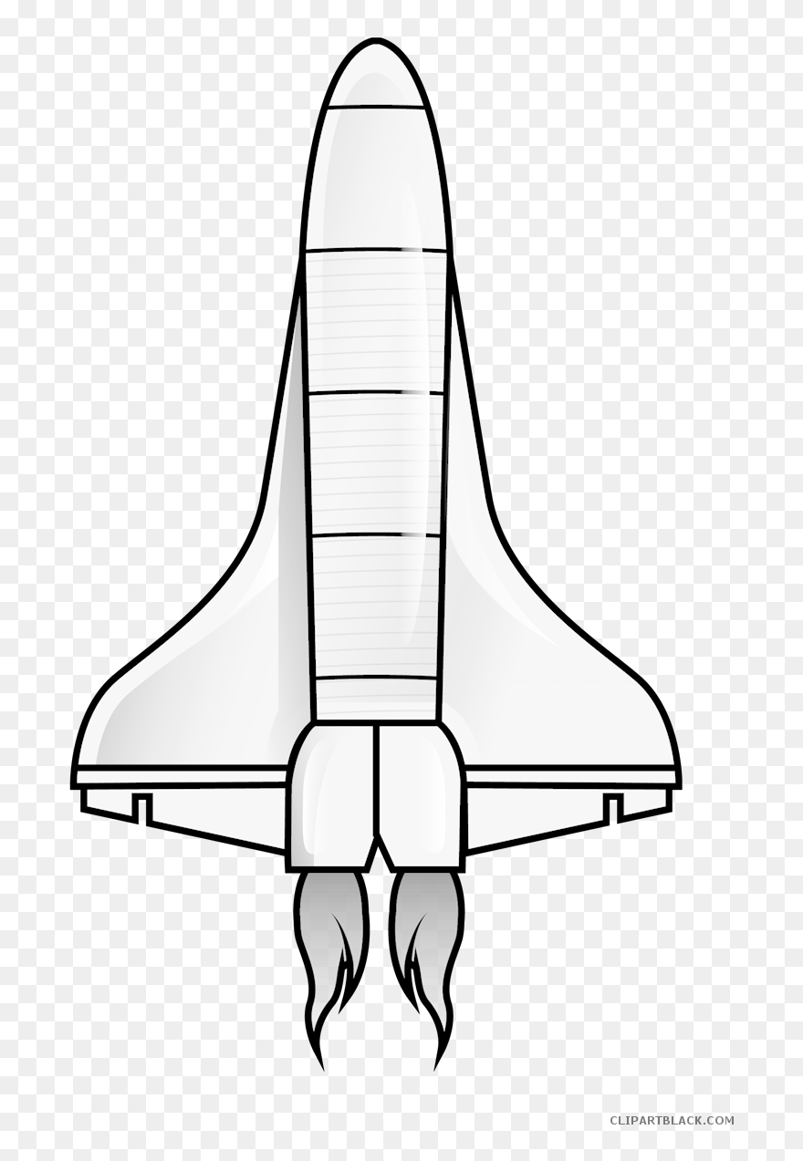 Cartoon Space Shuttle Clipart - Transparent Background Space Shuttle Clipart - Png Download