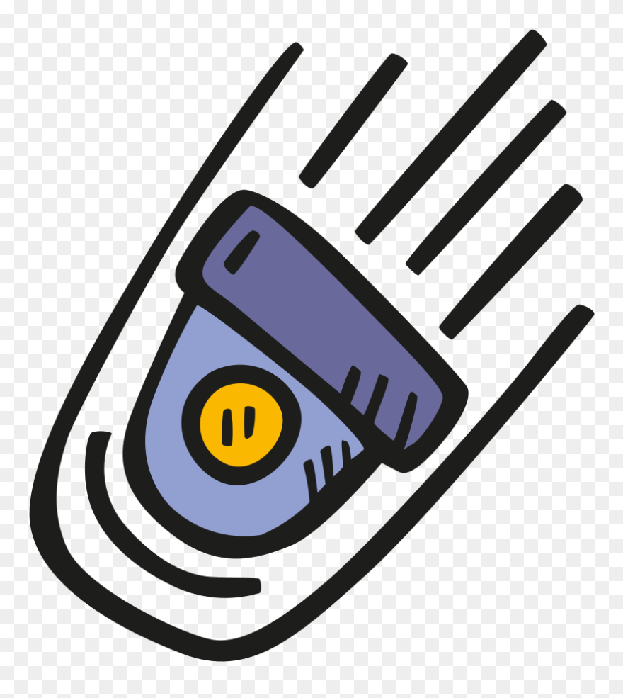 Space Capsule Clipart Png Black And White Library Falling - Space Icon Png Transparent Png