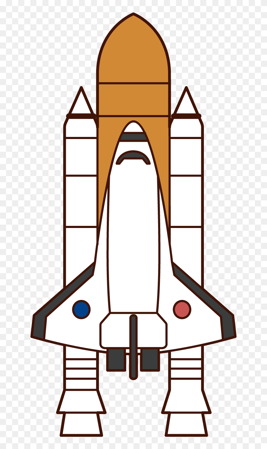 Illustration Of The Space Shuttle Clipart