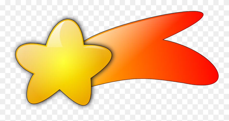 Clipart Shooting Star - Png Download