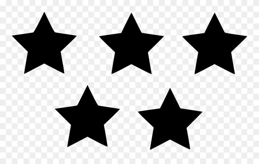 5 Star Rating Icon Png - 5 Star Icon Png Clipart