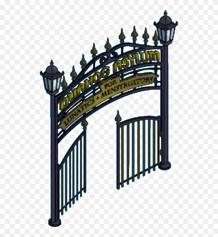 Quahog Asylum Gate - Gate Clipart