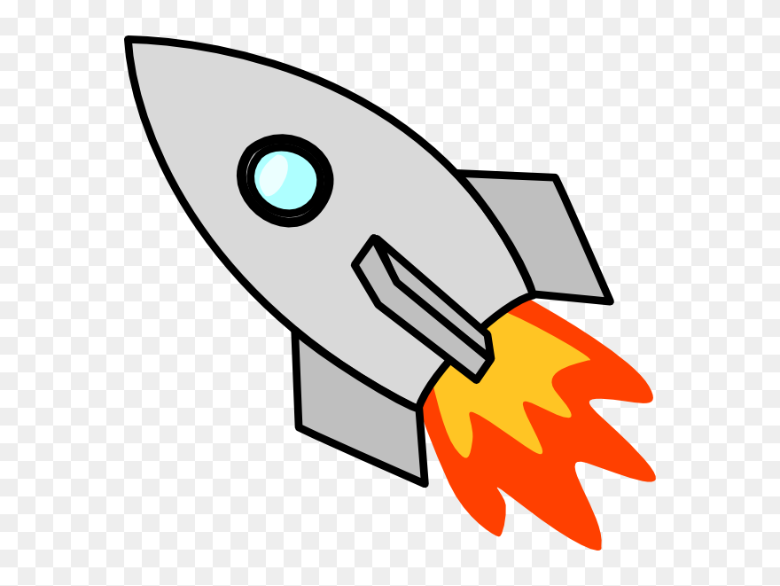 Spacecraft Drawing Art - Rocket Clip Art - Png Download