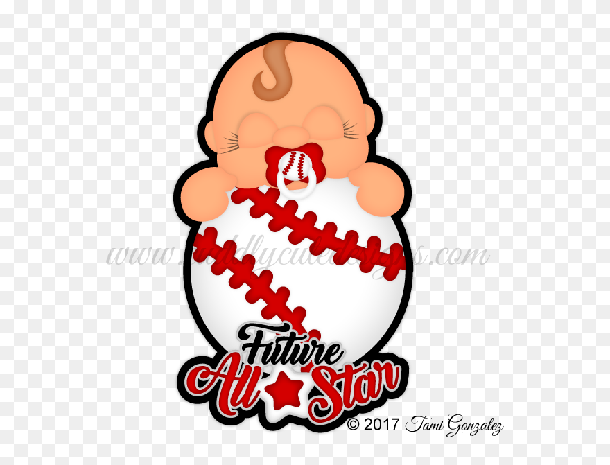 Baseball Allstar Clipart Png Svg Download Sports Svg - Cute Baby Basketball Cartoon Transparent Png
