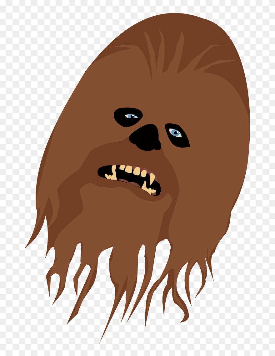 Chewbacca-face - Chewbacca Face Transparent Background Clipart