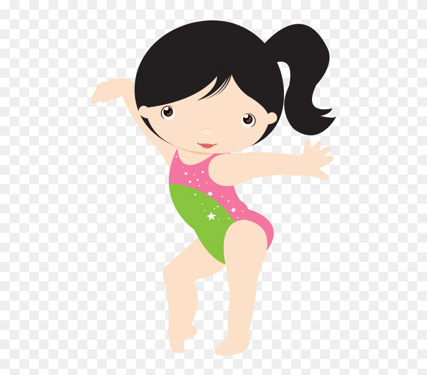 Transparent Tumbling Clipart - Ginasta Desenho - Png Download