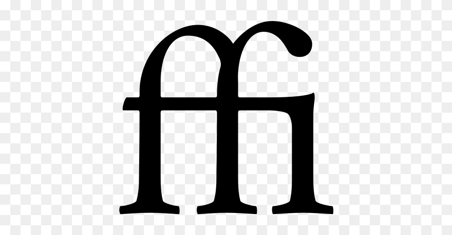 Ffi Ligature Clipart