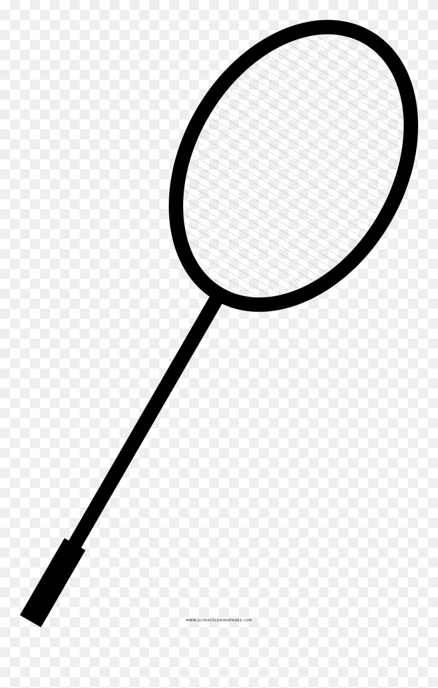 Racket Coloring Page - Racket Clipart