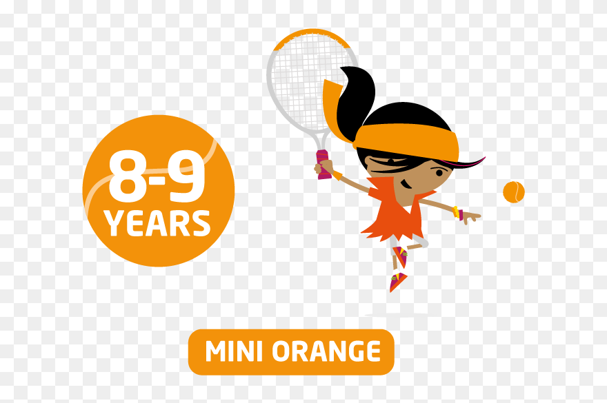 Mini Orange Tennis Clipart