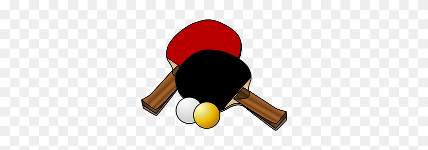 Table Tennis Sports Clipart - 無料 イラスト 卓球 - Png Download