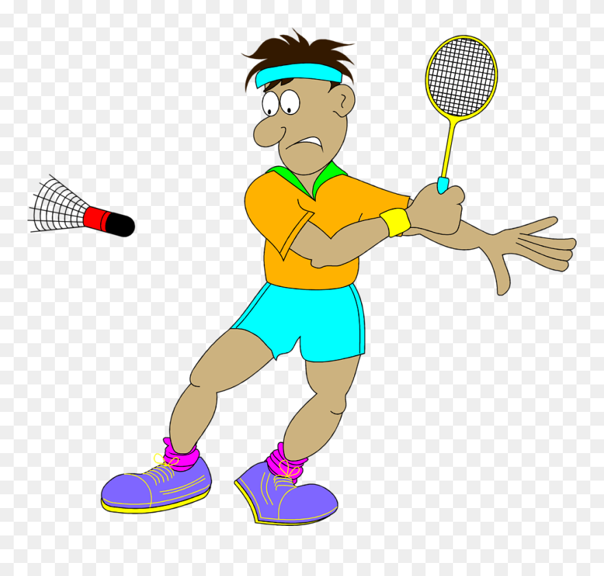 Playing Badminton Clip Art - Sport Png Gif Transparent