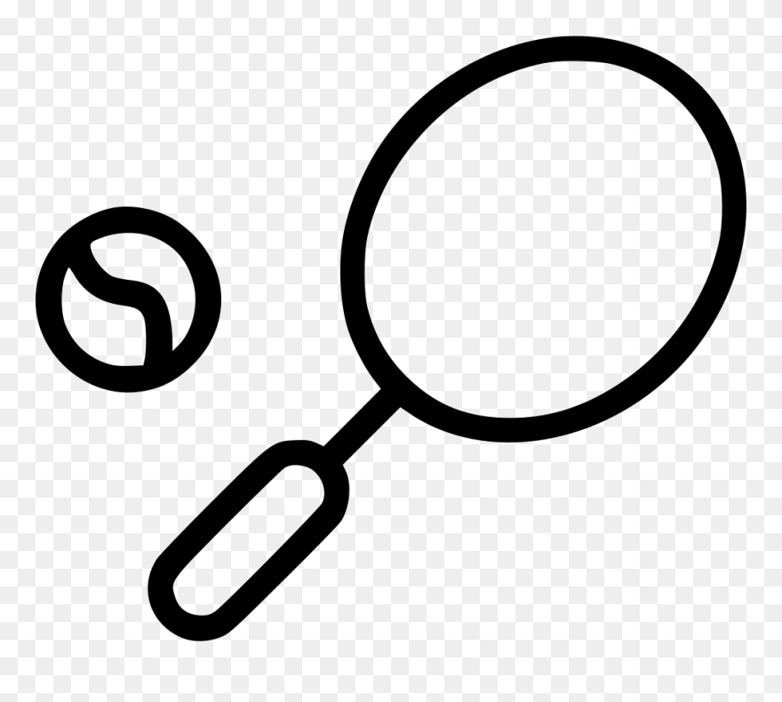 Tennis Racket Ball Training - Circle Clipart