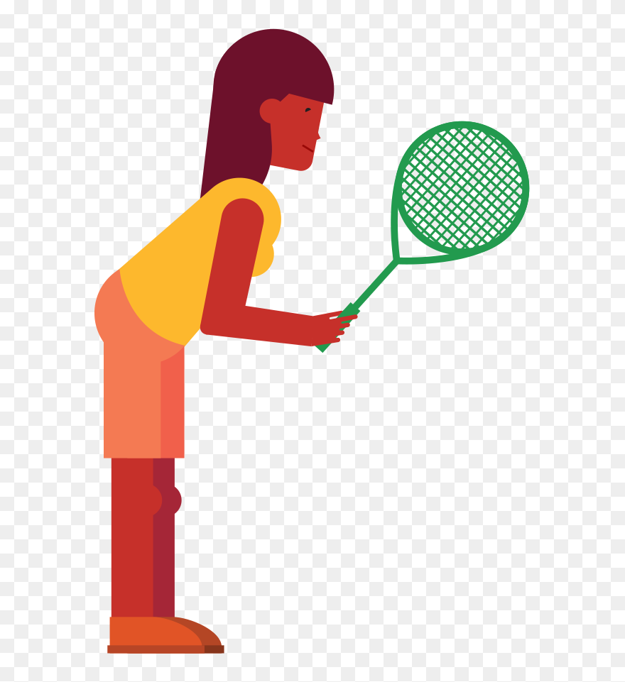 Clipart Woman Badminton - Badminton - Png Download