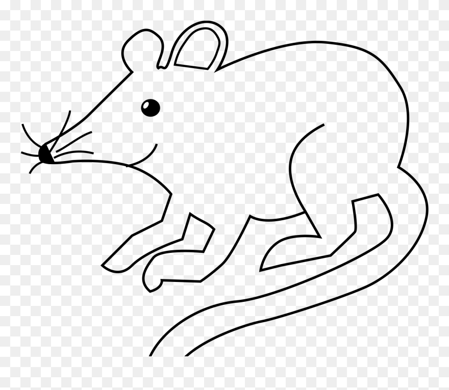 Outline Animal Clipart Black And White - Png Download
